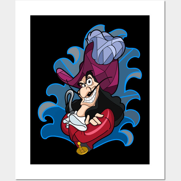 Captain Hook Wall Art by Ginny Heart Lab